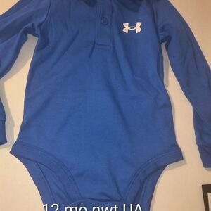 Under Armour Bright Blue Long Sleeve Baby Bodysuit